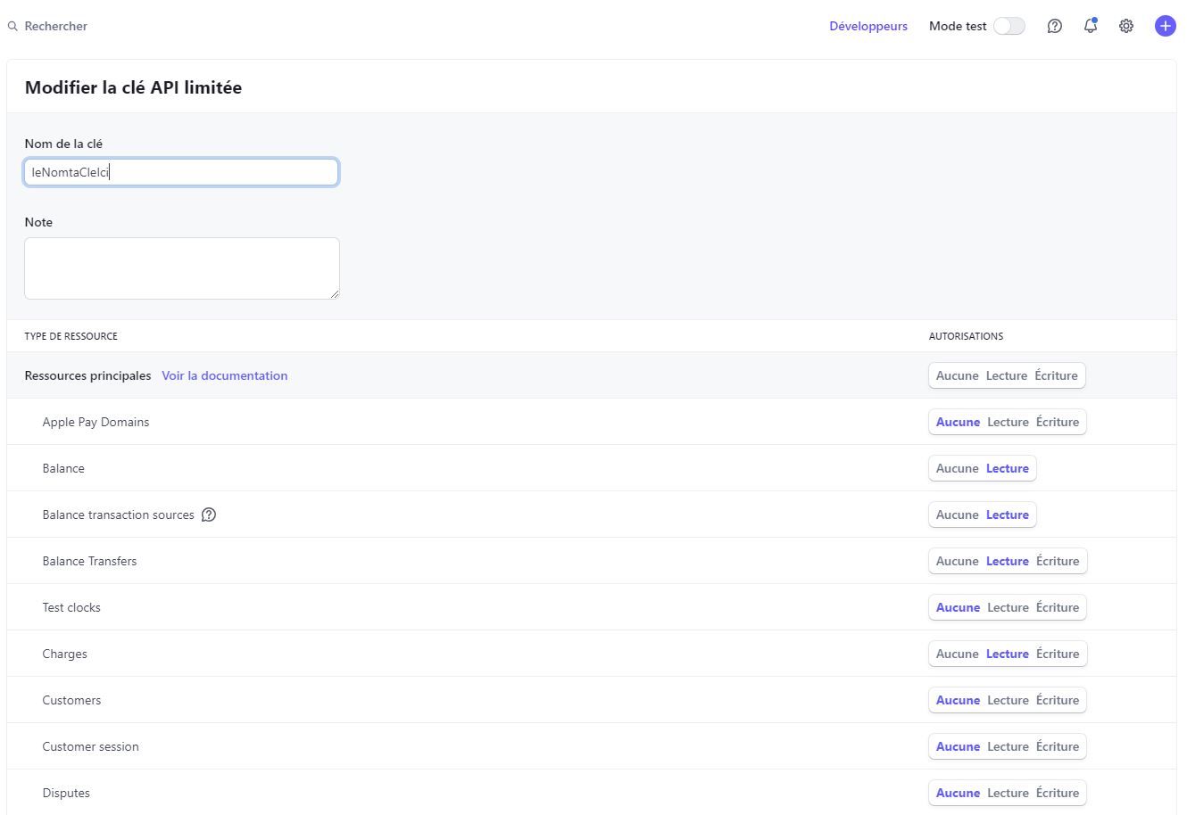 Stripe Api Clef 1 