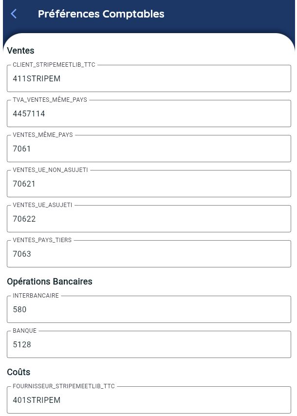 Comptes comptables