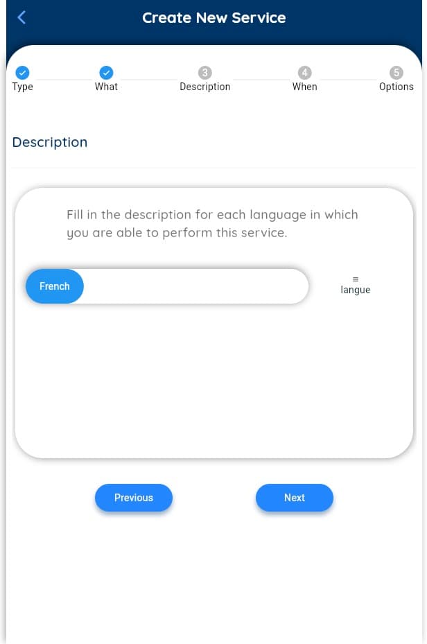 Service Description language choice