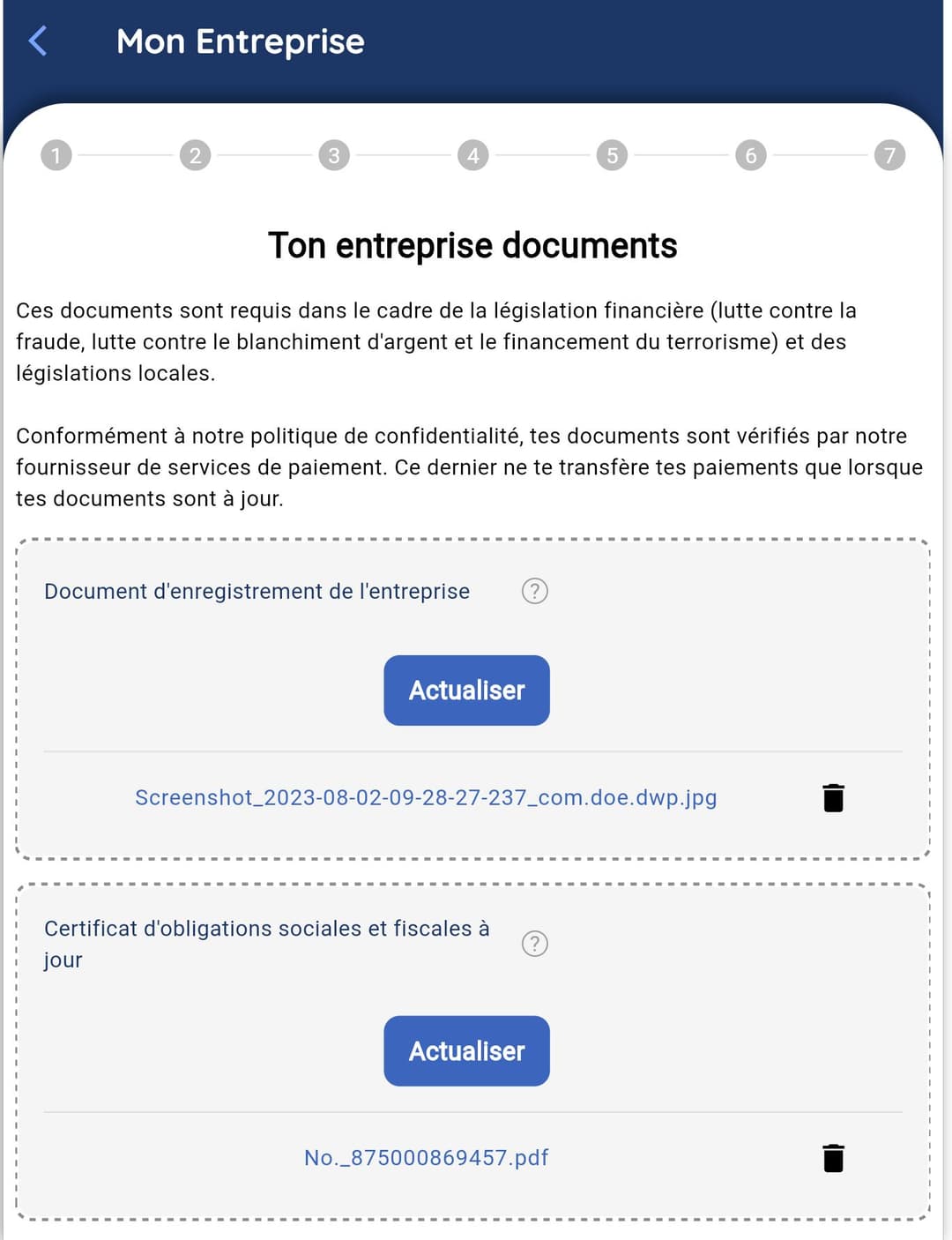 Type d'Échange