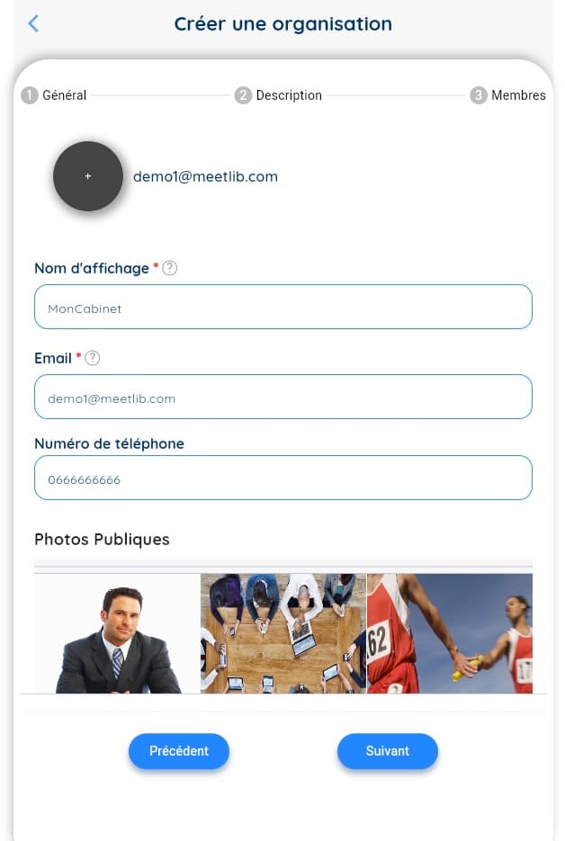 l'Espace d'Équipe sur Meetlib 