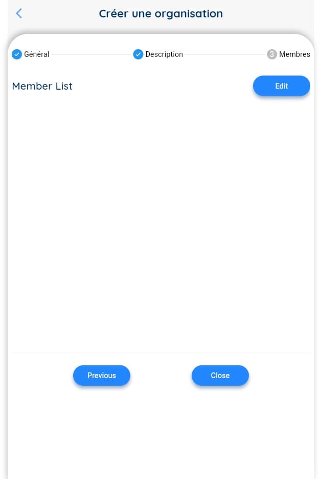 Gestion des Membres