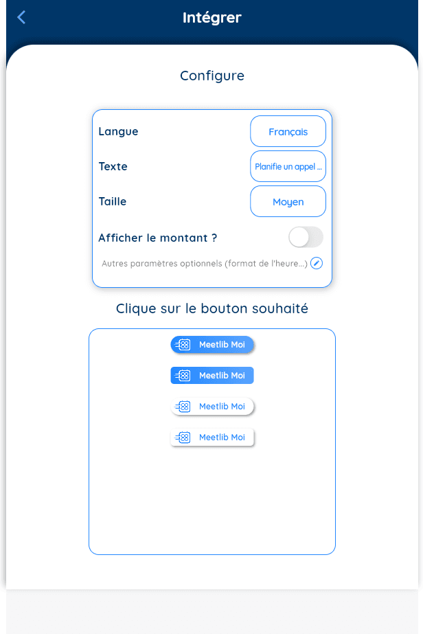 Integration Buttons