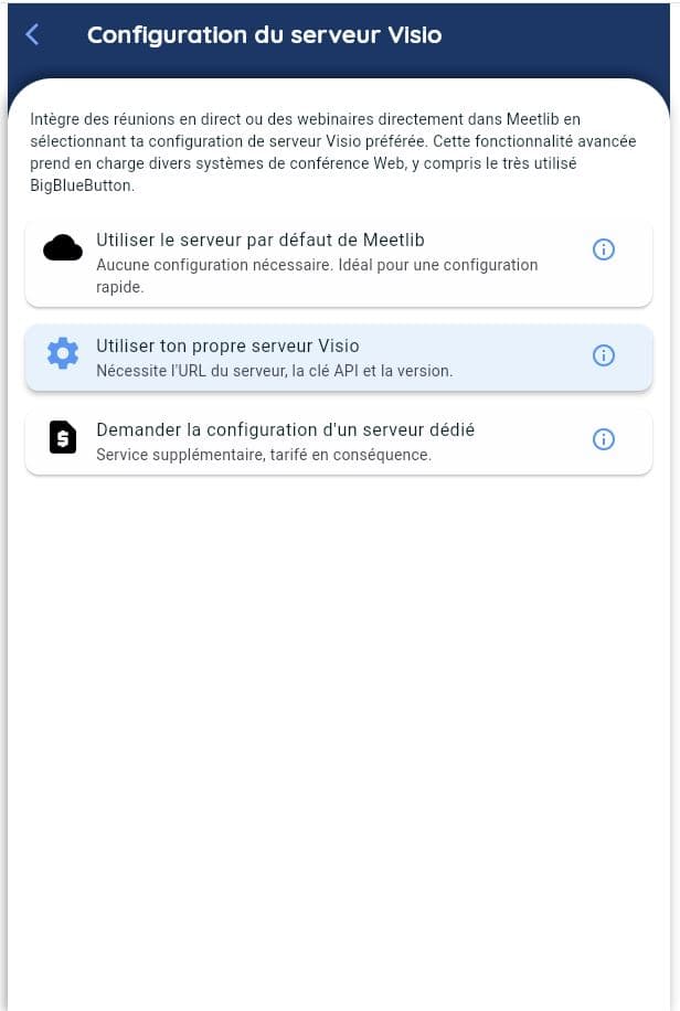 Description du Service choix de langue